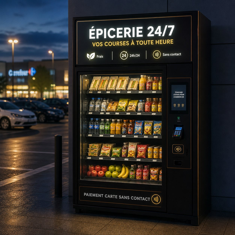 Distributeur automatique Épicerie 24/7 Vendoria